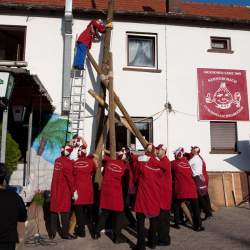 Kerb 2009 in Griesheim: Baumstellen am Donauschwabenhof